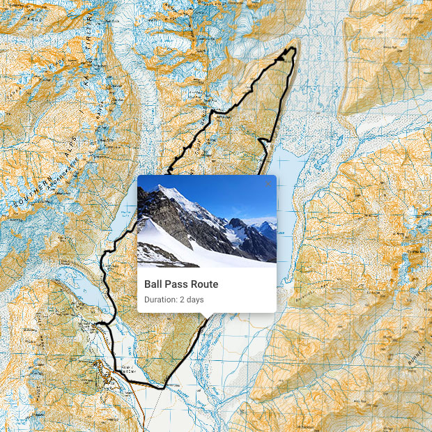 Lambert Col route — TrailTreks